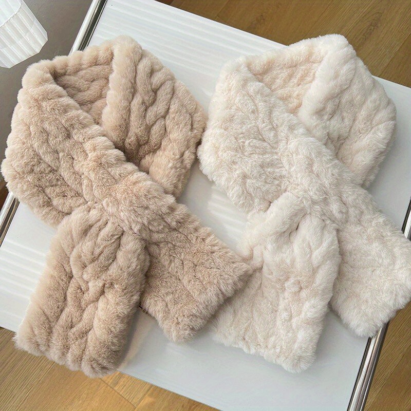 Travel Accessories Ideas - Syal Pita Bulu Kelinci Imitasi Wanita