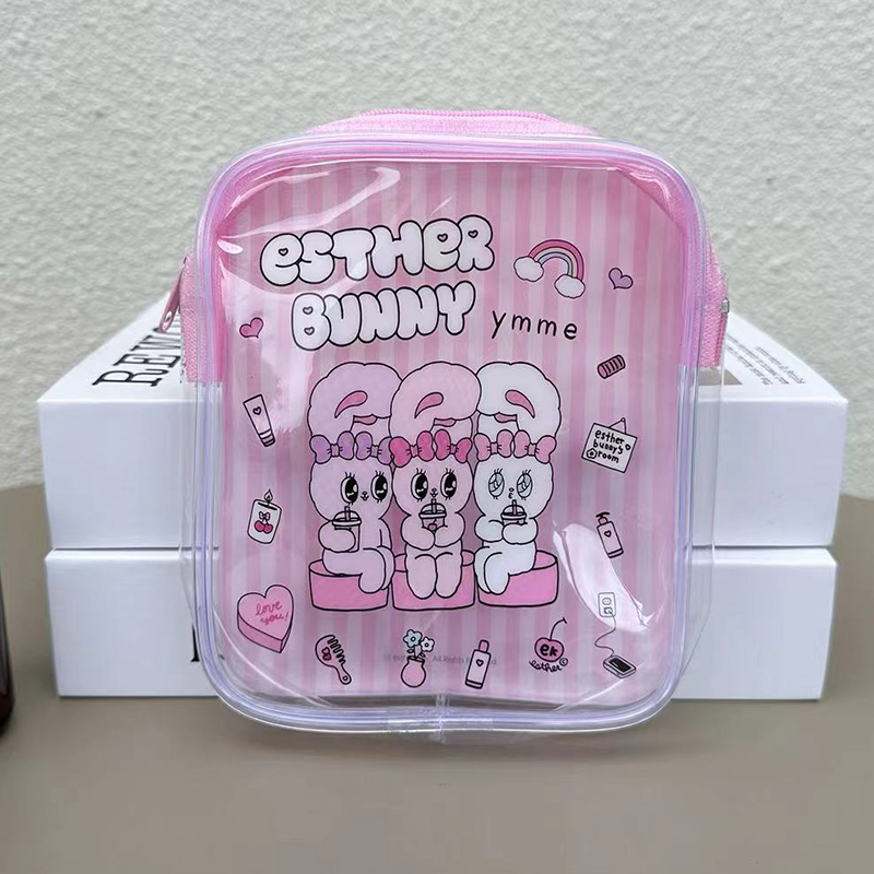 Travel Accessories Toiletry Bag - Tas Rias Transparan Esther Bunny Lucu