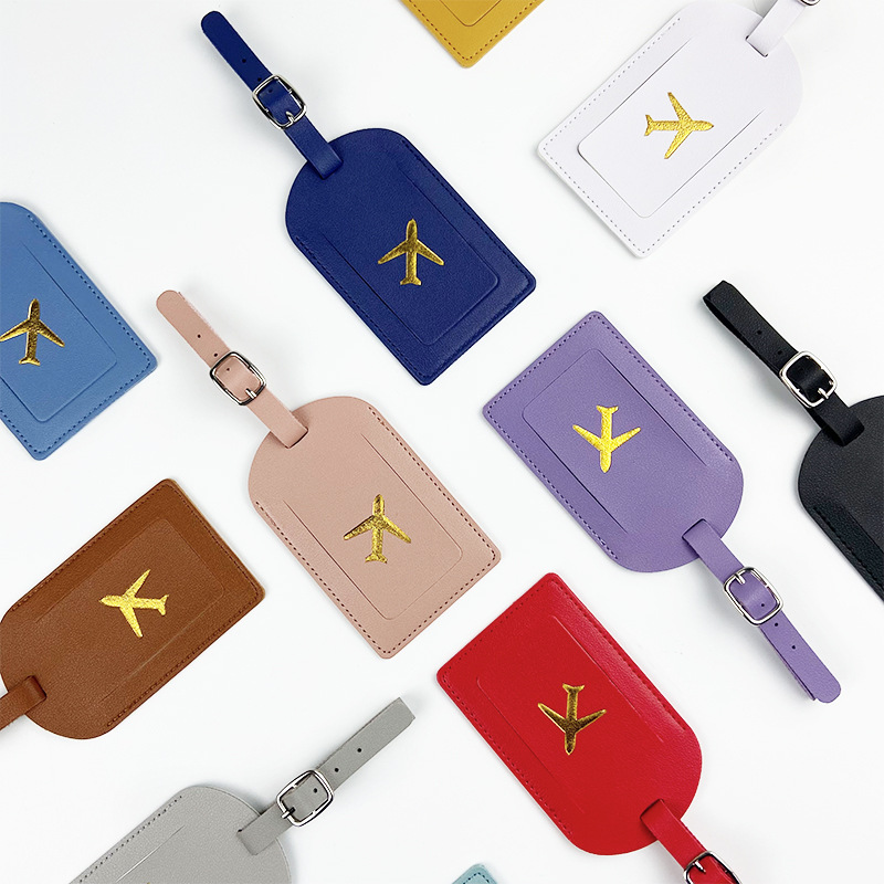 Travel Accessories Bag For Men - Tag bagasi pria wanita kulit Pu