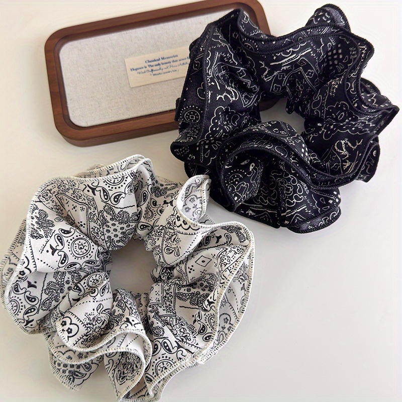Travel Accessories In Bulk - Set Aksesori Rambut Kain Hitam dan