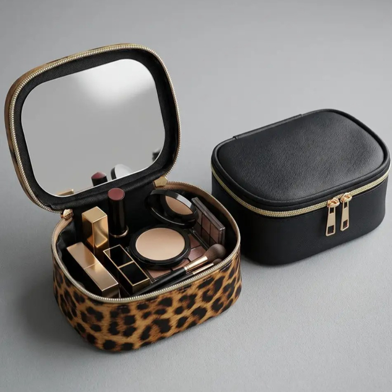 Travel Accessories Toiletry Bag - Tas Makeup Baru 2026 dengan Cermin,