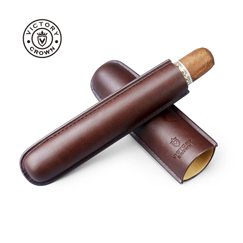 Travel Accessories Youtube - Tabung Cerutu Kulit Humidor Portabel Tahan