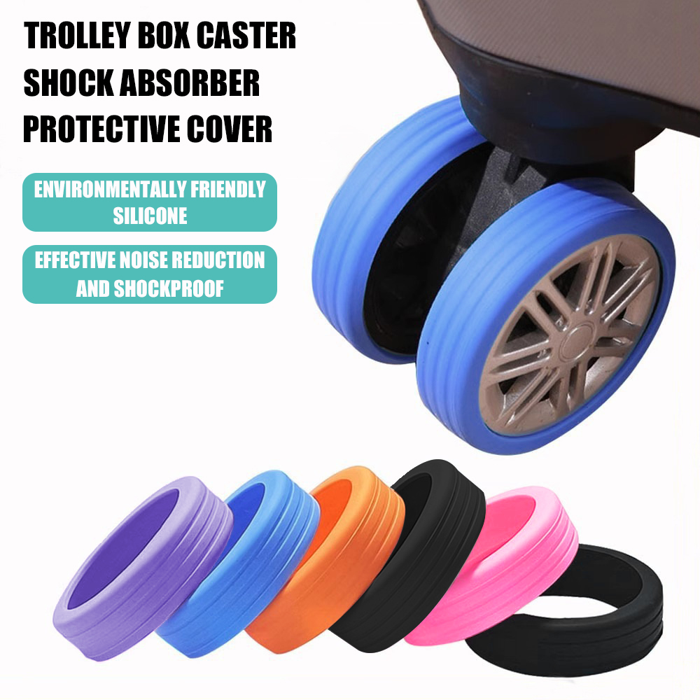 Travel Accessories You Need - 8 Buah Penutup Pelindung Silikon Roda