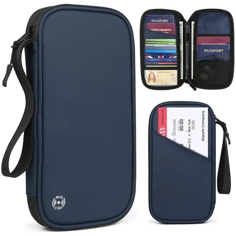 Travel Accessories Bag For Men - Dompet Sampul Paspor Perjalanan Keluarga Ringan