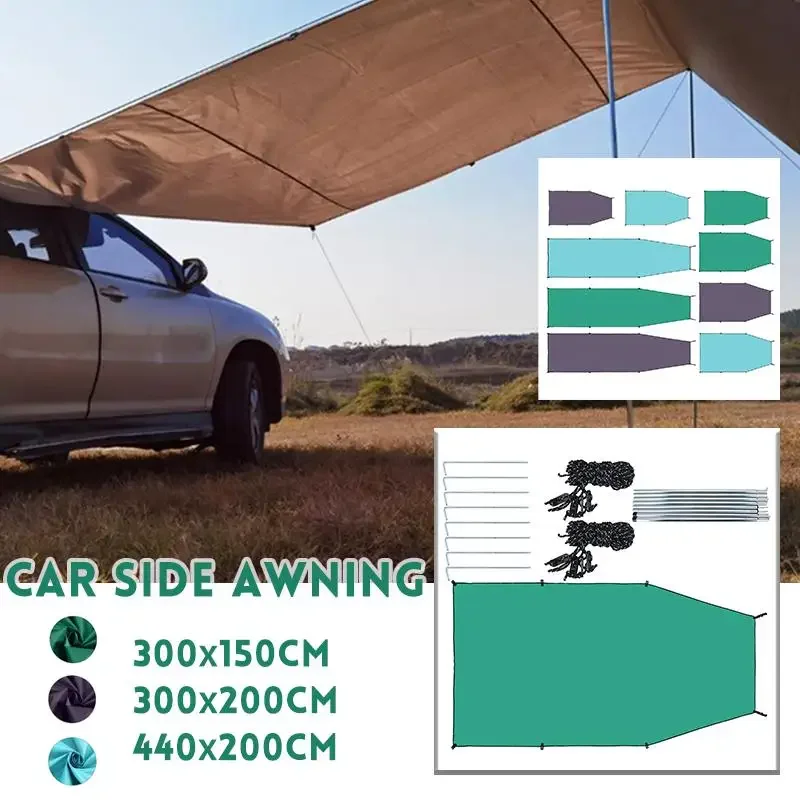 Travel Accessories You Need - 1 Set Tenda Samping Mobil Portabel
