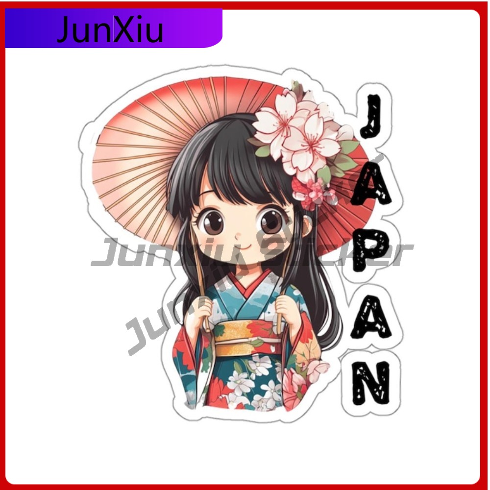 Travel Accessories For Girls - Stiker Perjalanan Jepang Stiker Gadis Jepang