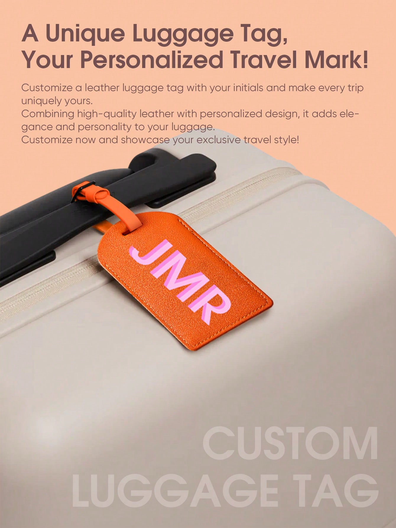 Tag Bagasi Inisial Pribadi Hur - Travel Accessories Bag For Men ulasan dan harga