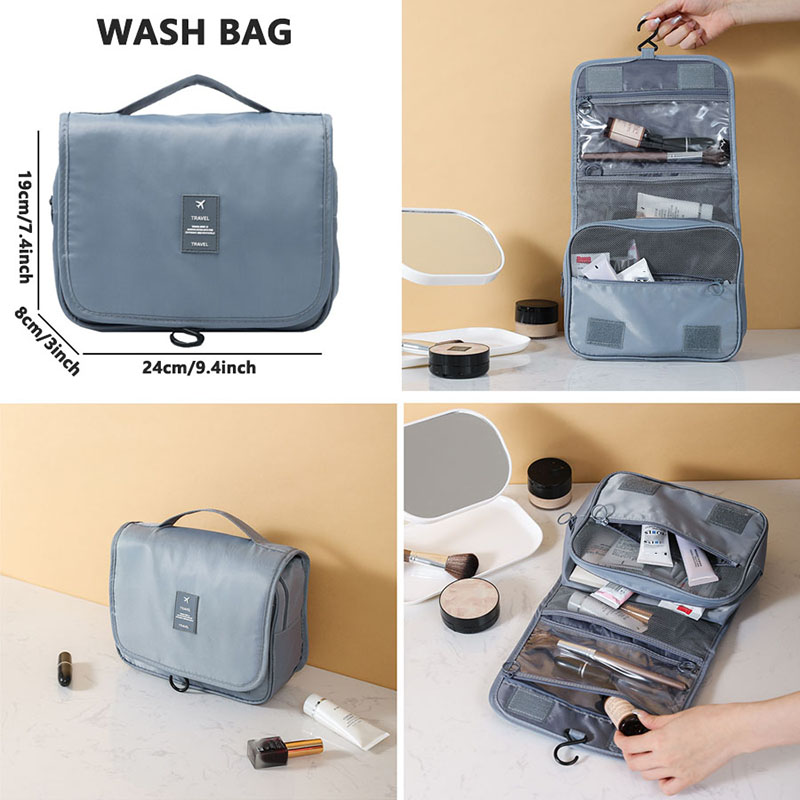 Set Penyimpanan Perjalanan Mul - Travel Accessories Toiletry Bag ulasan dan harga