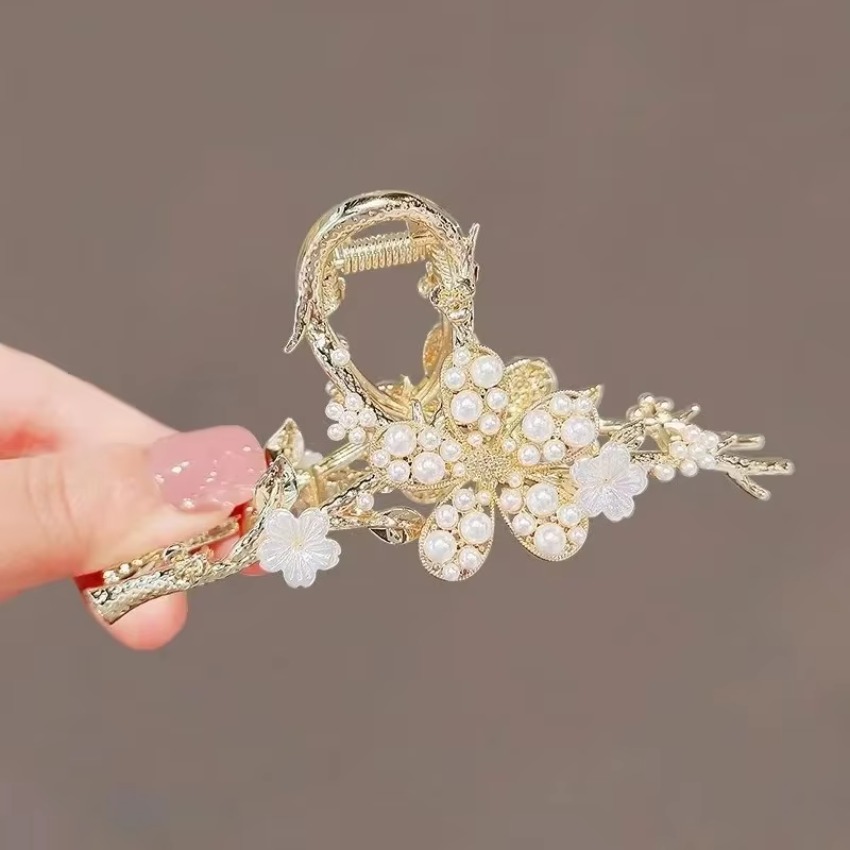1 Pcs Jepit Rambut Logam Mutia - Travel Accessories For Girls ulasan dan harga