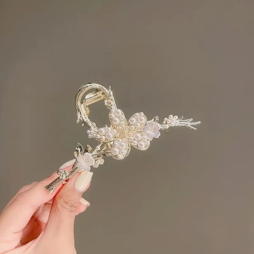 1 Pcs Jepit Rambut Logam Mutia - Travel Accessories For Girls ulasan dan harga