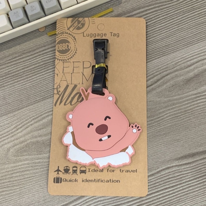 Tag Bagasi Kawaii Pororo Loopy - Travel Accessories For Kids ulasan dan harga