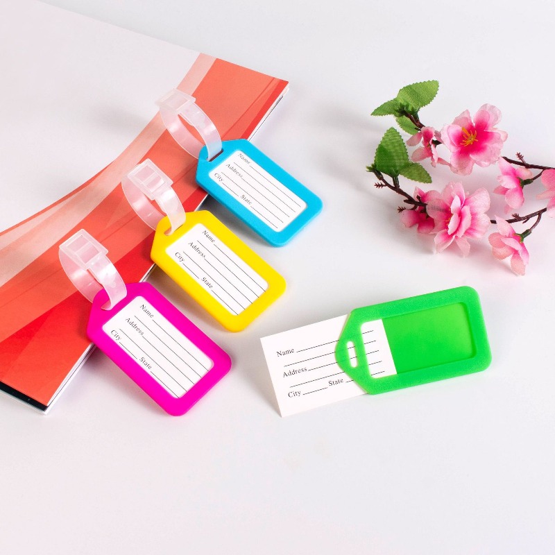 5 Buah Label Bagasi Plastik un - Travel Accessories Bag For Men ulasan dan harga
