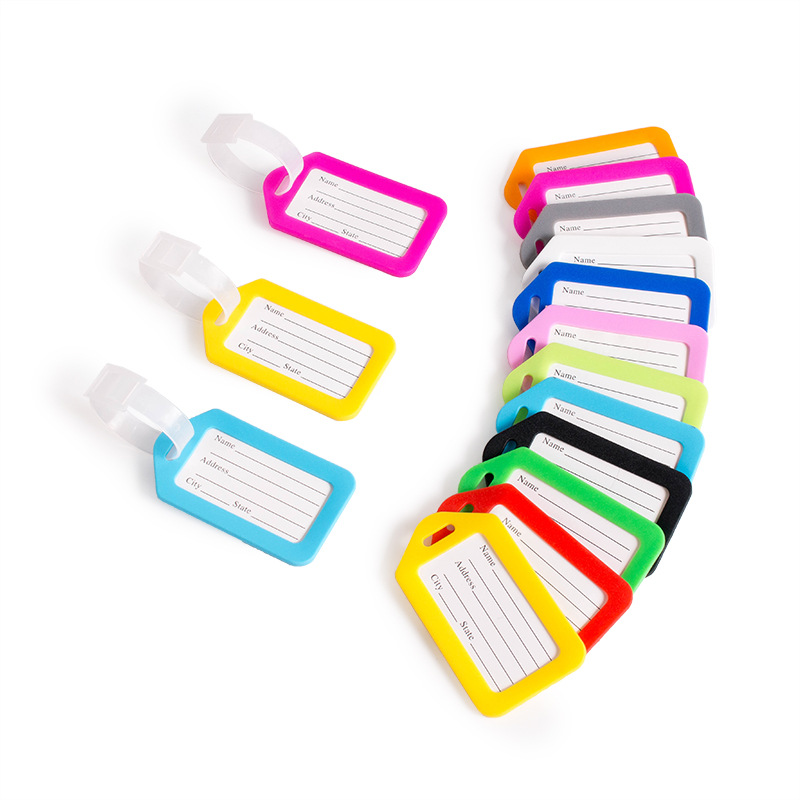 5 Buah Label Bagasi Plastik un - Travel Accessories Bag For Men ulasan dan harga