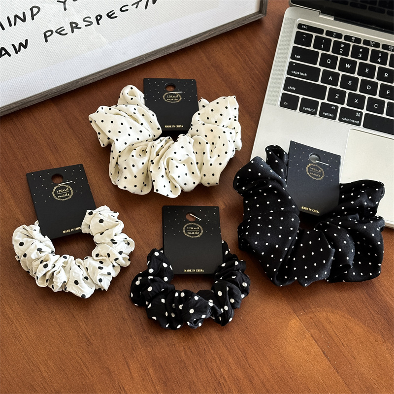 11Cm/14Cm Dot Kain Scrunchies  - Travel Accessories For Girls ulasan dan harga