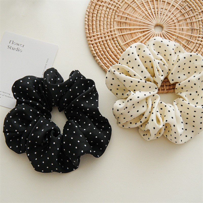 11Cm/14Cm Dot Kain Scrunchies  - Travel Accessories For Girls ulasan dan harga