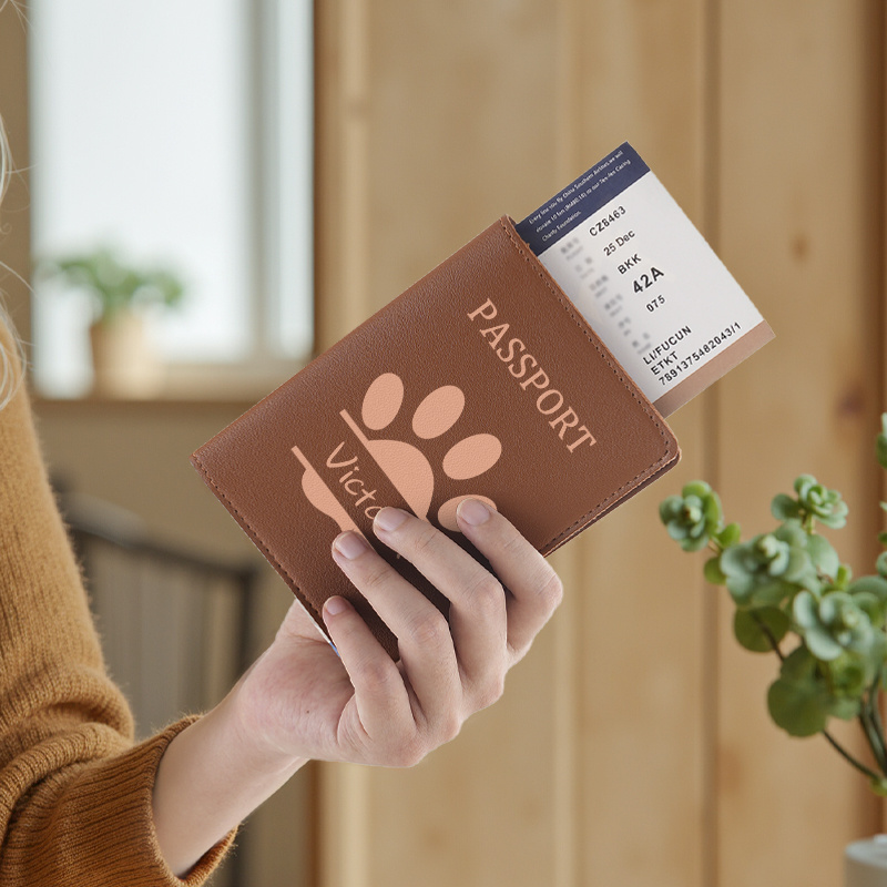 Tempat Paspor Gaya Klasik Pola - Travel Accessories For Dogs ulasan dan harga