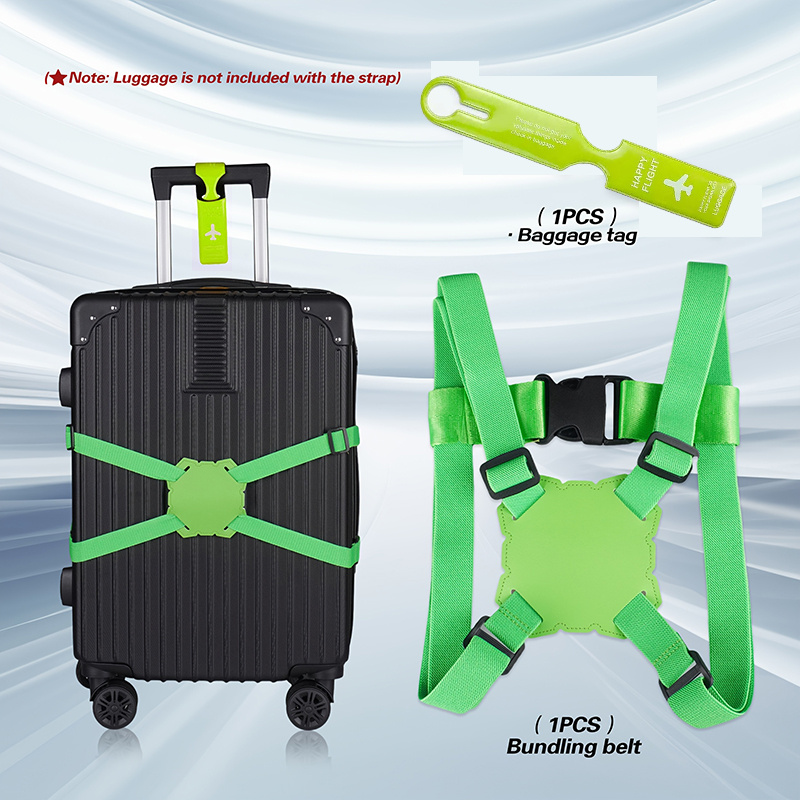 Set Tali Bagasi 2-Potong + Lab - Travel Accessories In Bulk ulasan dan harga