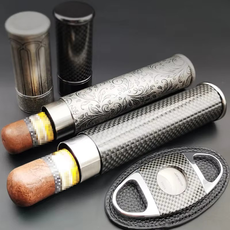 Tabung Cerutu Serat Karbon Kla - Travel Accessories Youtube ulasan dan harga