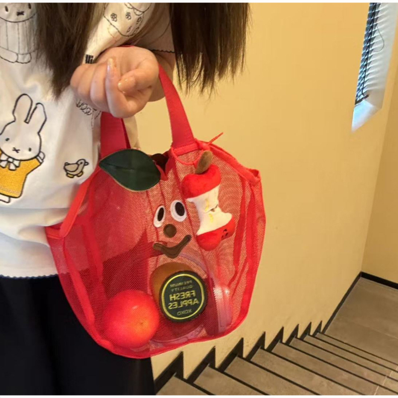 Tas Tangan Jaring Apel Lucu Ta - Travel Accessories Toiletry Bag ulasan dan harga
