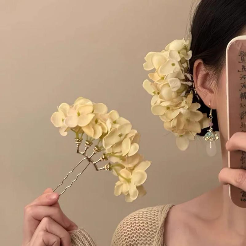 1 Buah Pin Rambut Bunga Kuning - Travel Accessories For Girls ulasan dan harga