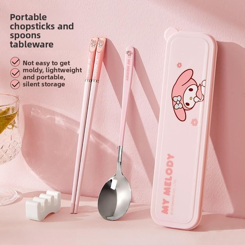 Set Peralatan Makan Portabel M - Travel Accessories Teens ulasan dan harga