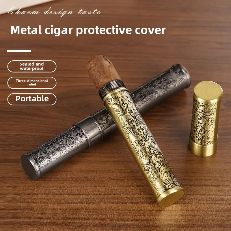 Humidor Cerutu Logam Portabel  - Travel Accessories Youtube ulasan dan harga