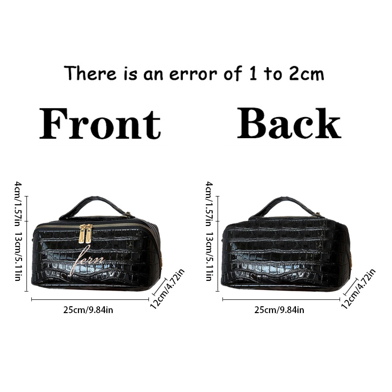 Tas Makeup Bordir Motif Buaya, - Travel Accessories Ideas ulasan dan harga